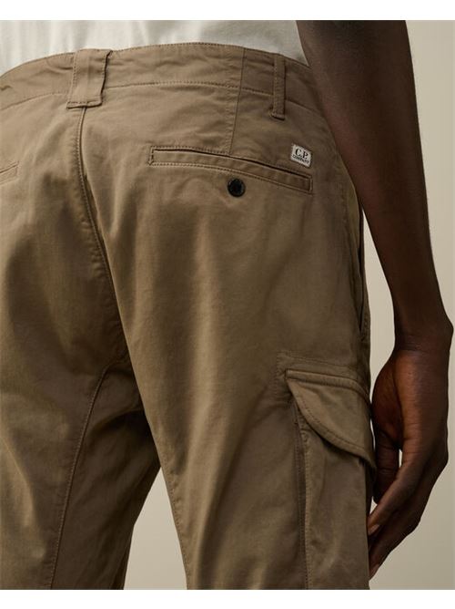 stretch sateen ergonomic lens double cargo pants C.P. COMPANY | CMPA186A-005529G359